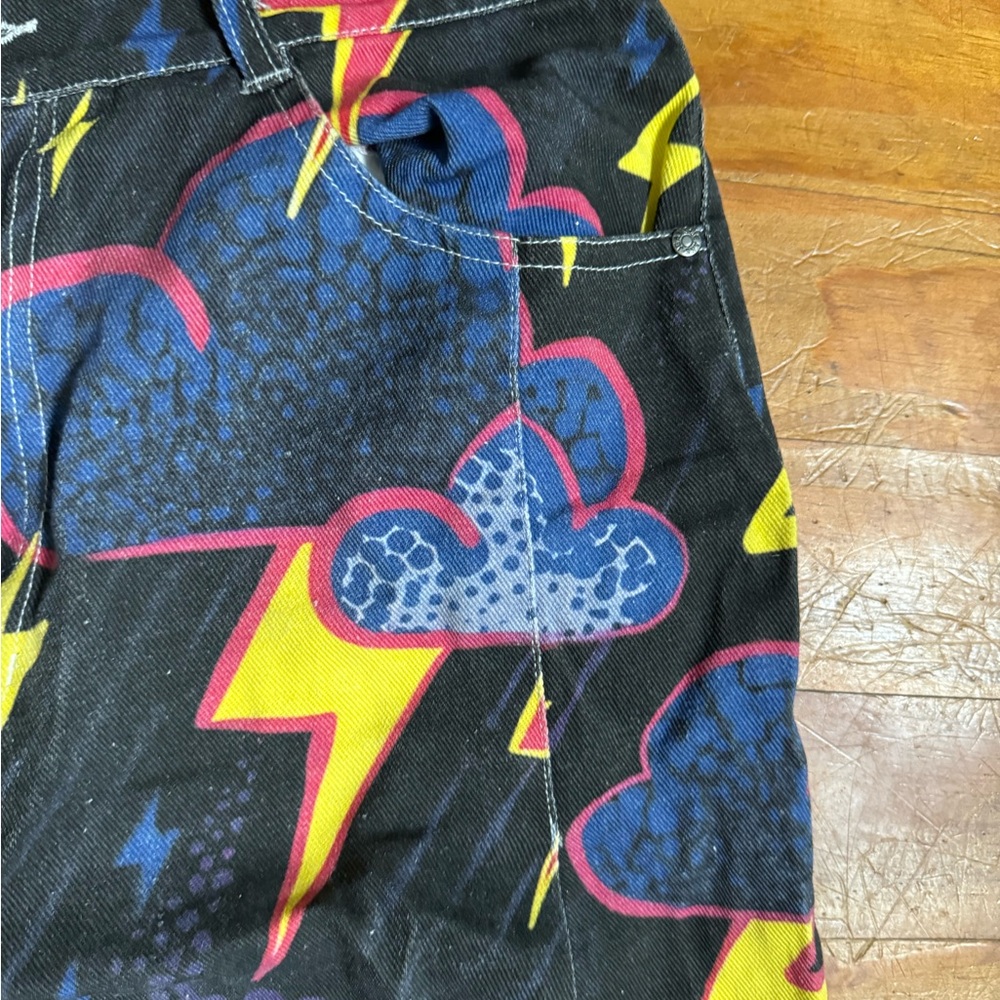 Wide Leg Cloud Lightning Pants - image 4